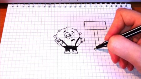 Рисование человека ручкой