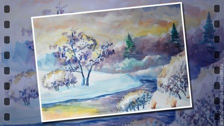 Пошаговый рисунок акварелью