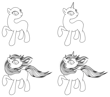 Пони поэтапно для детей