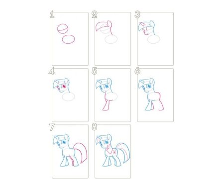 Как нарисовать пони