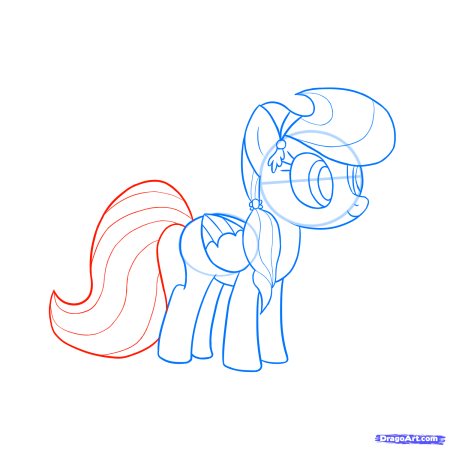Рисунок пони пошагово