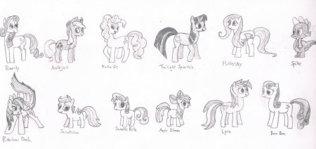 Нарисовать пони Пинки Пай