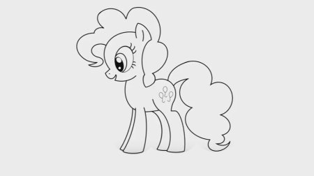 Срисовать рисунки пони