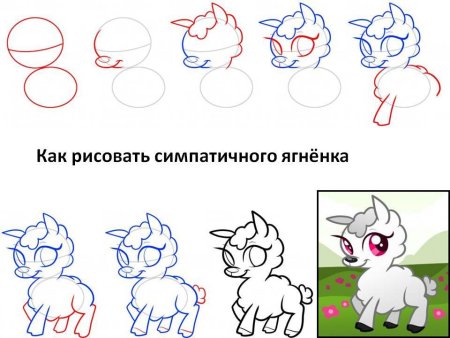 Как нарисовать пони радугу поэтапно