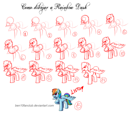 Нарисовать Флаттершай карандашом поэтапно для начинающих