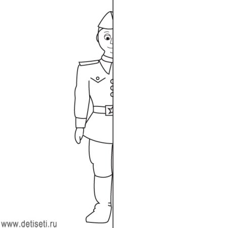 Солдат рисунок карандашом