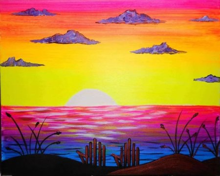 Рисунки красками для новичков