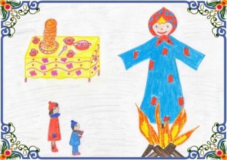 Рисование 4 класс народные праздники