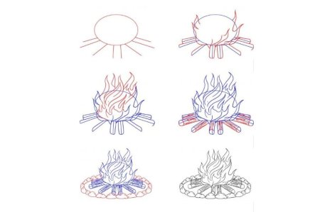 Масленица рисунок карандашом