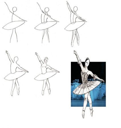 Рисование балерины