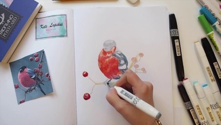 Скетчинг маркерами Лизы Красновой