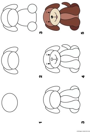 Поэтапное рисование собаки