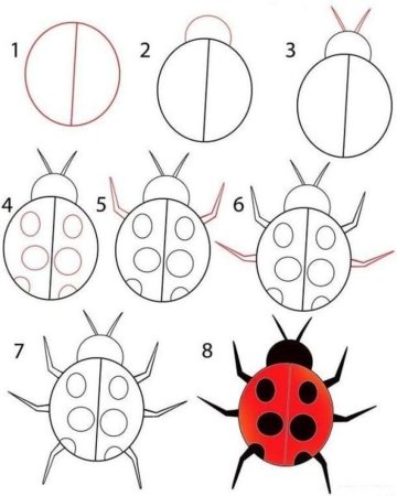 Пошаговая инструкция рисунка