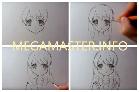 Схемы по рисованию аниме
