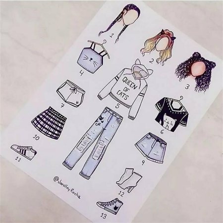 Рисуночки Bullet Journal