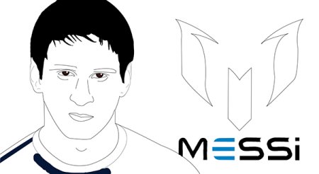 Нарисовать эмблему Месси