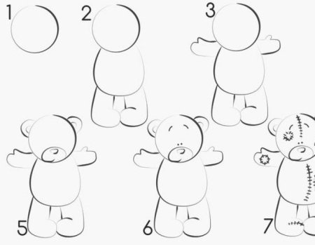 Рисунок медведя для срисовки