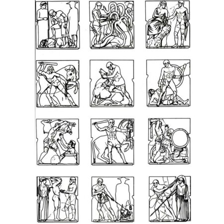 12 Подвигов Геракла рисунок