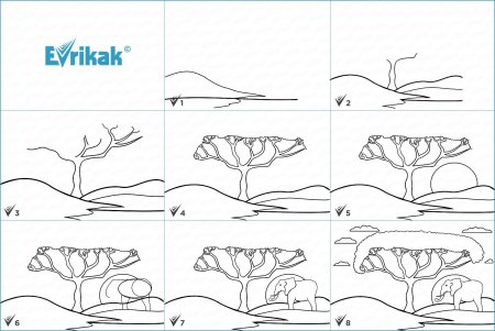 Пейзаж карандашом для начинающих легкий