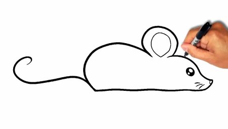 Мышь из геометрических фигур