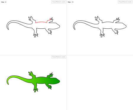 Как нарисовать ящерицу с капюшоном ❤ Мультяшный рисунок для детей | Senerin & Viv | Дзен