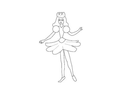 Поэтапное рисование феи