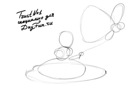 Дюймовочка рисунок