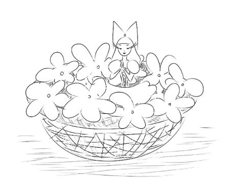 Андерсен Дюймовочка раскраска