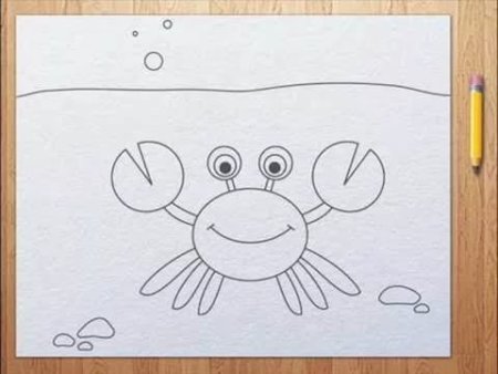 Поэтапное рисование морских обитателей для детей