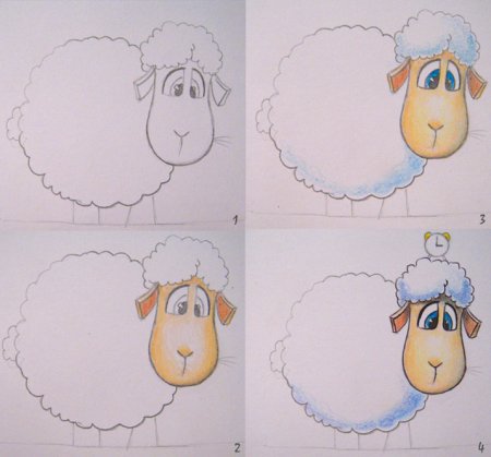 Поэтапное рисование для детей