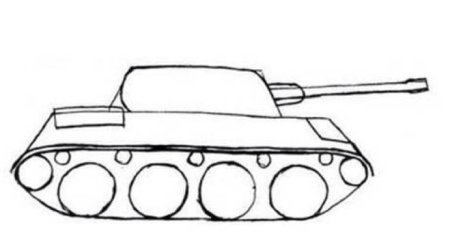 Танк т34 рисунок поэтапный