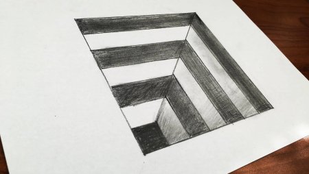 Рисунки иллюзии легкие