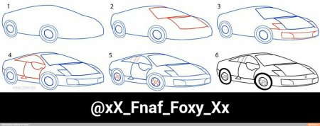 Рисунок ВАЗ 2107 карандашом с переди