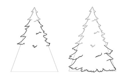 Рисование Новогодняя елка
