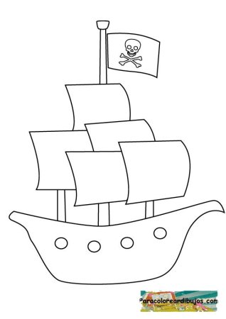 Корабль рисунок несложный