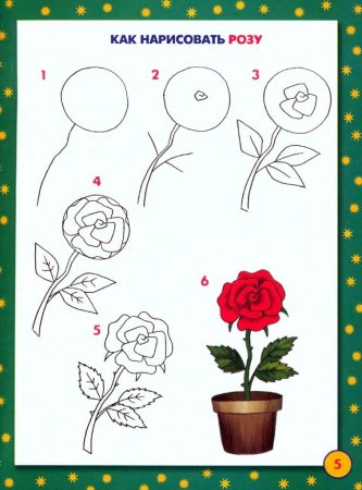 Схемы рисования цветов