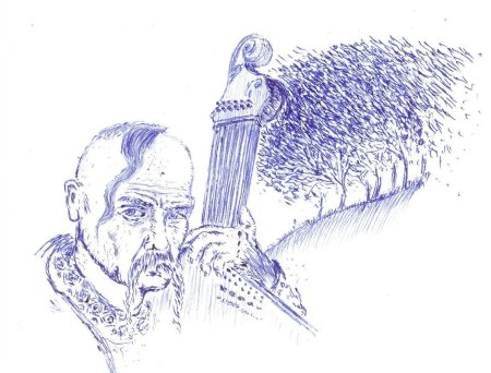 Козак рисунок карандашом
