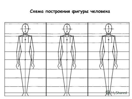 Рисование человека по пропорциям