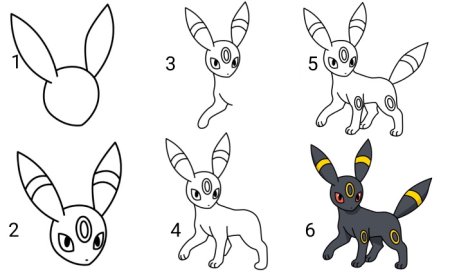 Лёгкие рисунки Пикачу