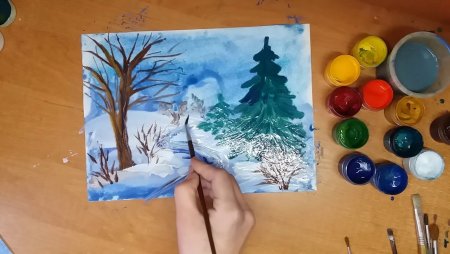 Пейзажи для рисования легкие