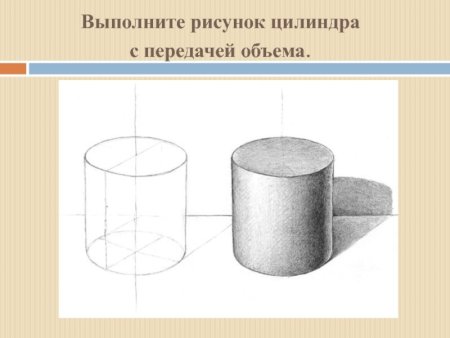 Натюрморт из гипсовых тел (цилиндр на Кубе)