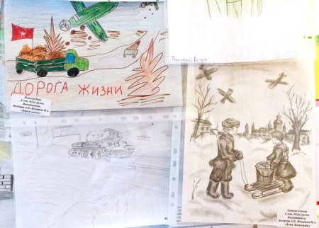 Снятие блокады Ленинграда рисунки