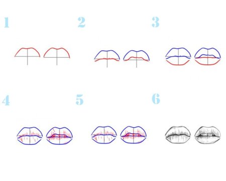 Поэтапно рисование гуь