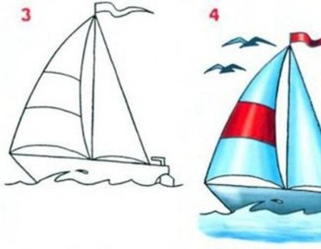 Рисунки для срисовки корабли