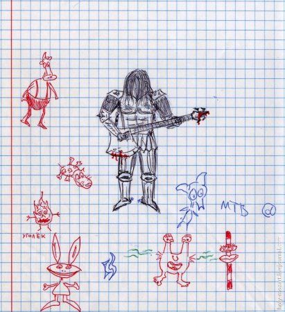 Иллюзии по клеткам в тетради