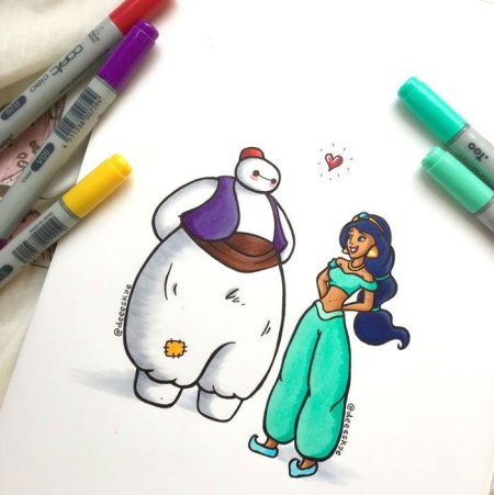 Рисунки фломастерами легкие
