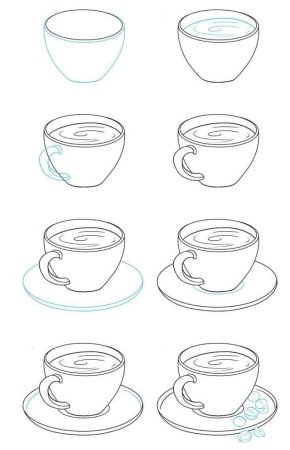 Рисунки для срисовки еда карандашом