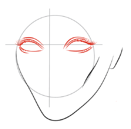 Снежная Королева поэтапное рисование