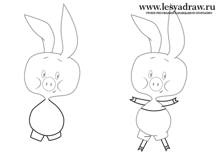 Пошаговое рисование мультяшных героев