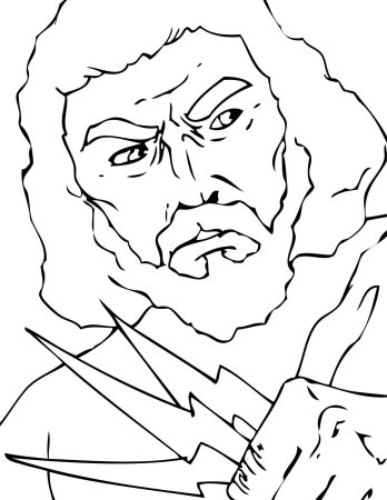 Зевс раскраска